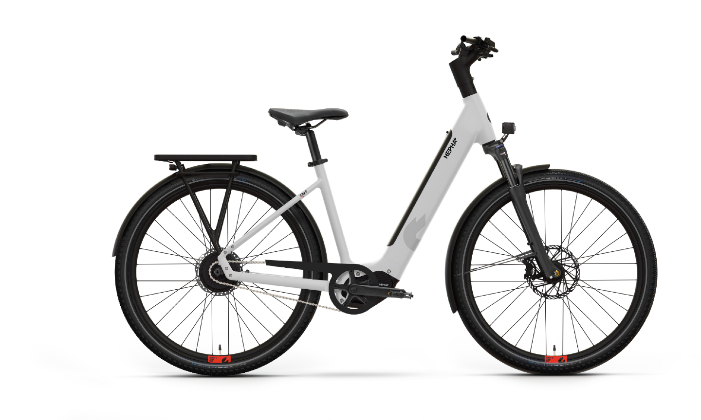 HEPHA City 8 Long Range E-Citybikes (grau) 1